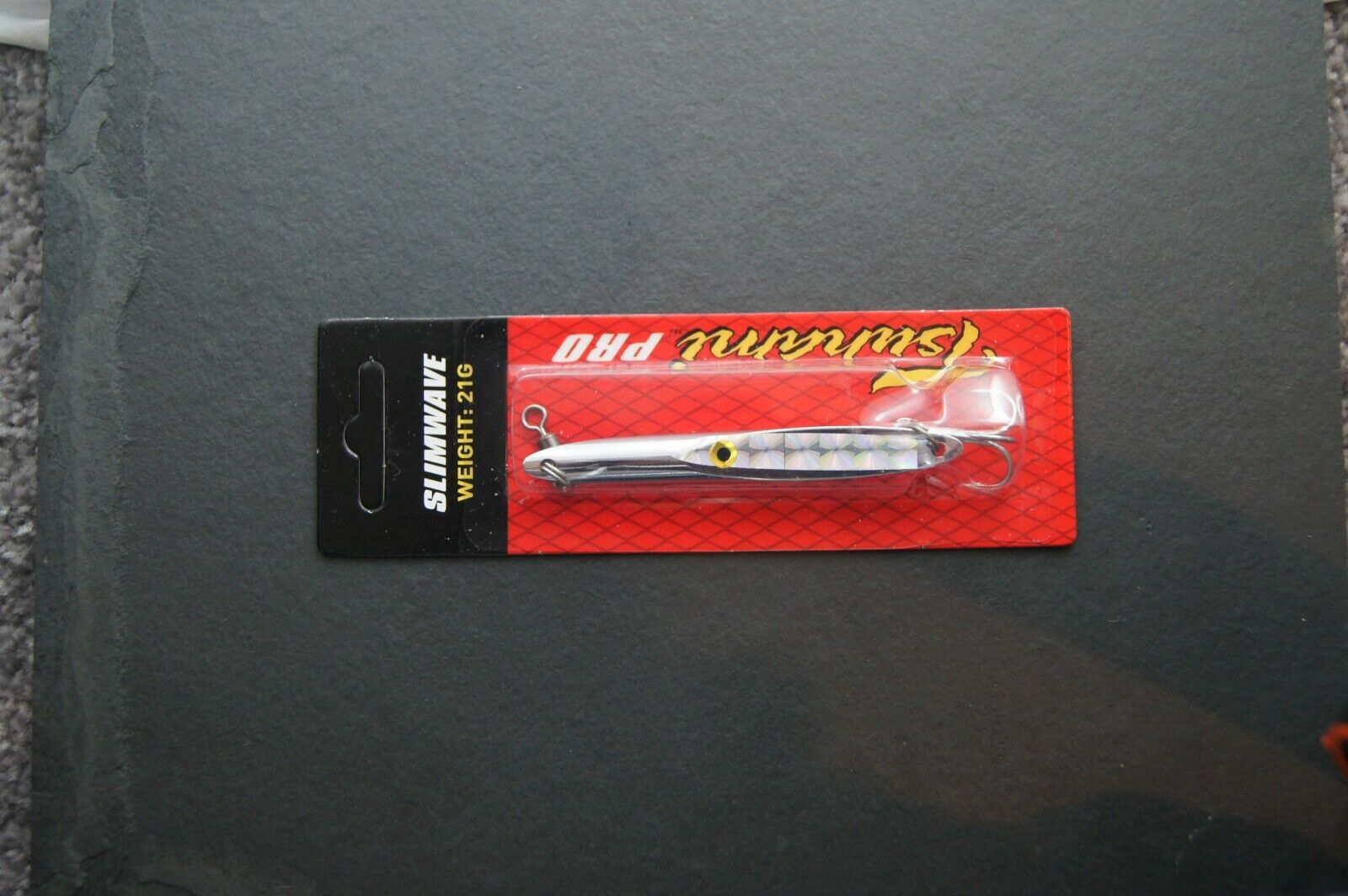 Tsunami Slimwave Lure Jig, Pollock, Sea Bass, Mackerel Silver or Blue Holo