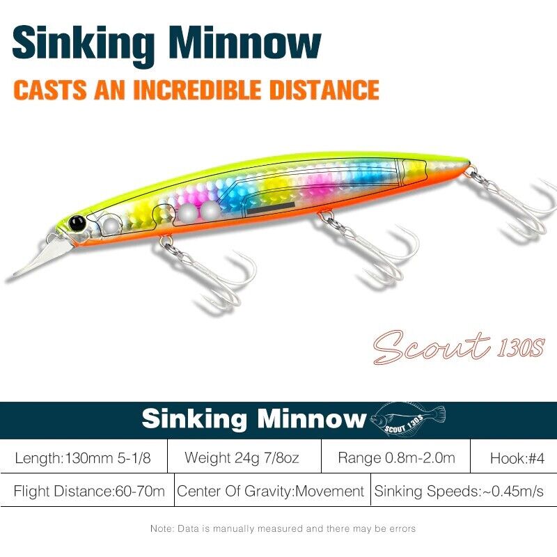 Tsurinoya DW112 Scout Sinking Minnow