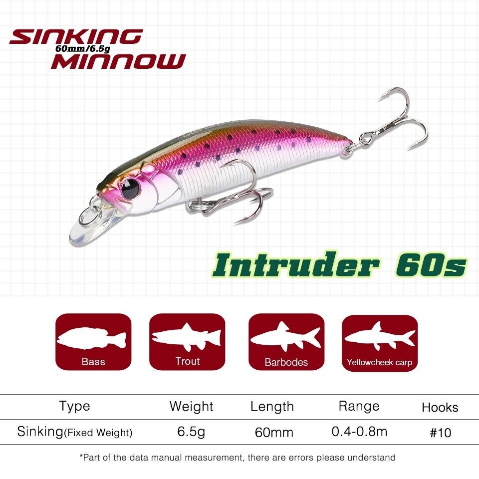 Tsurinoya DW107 Intruder Sinking Minnow