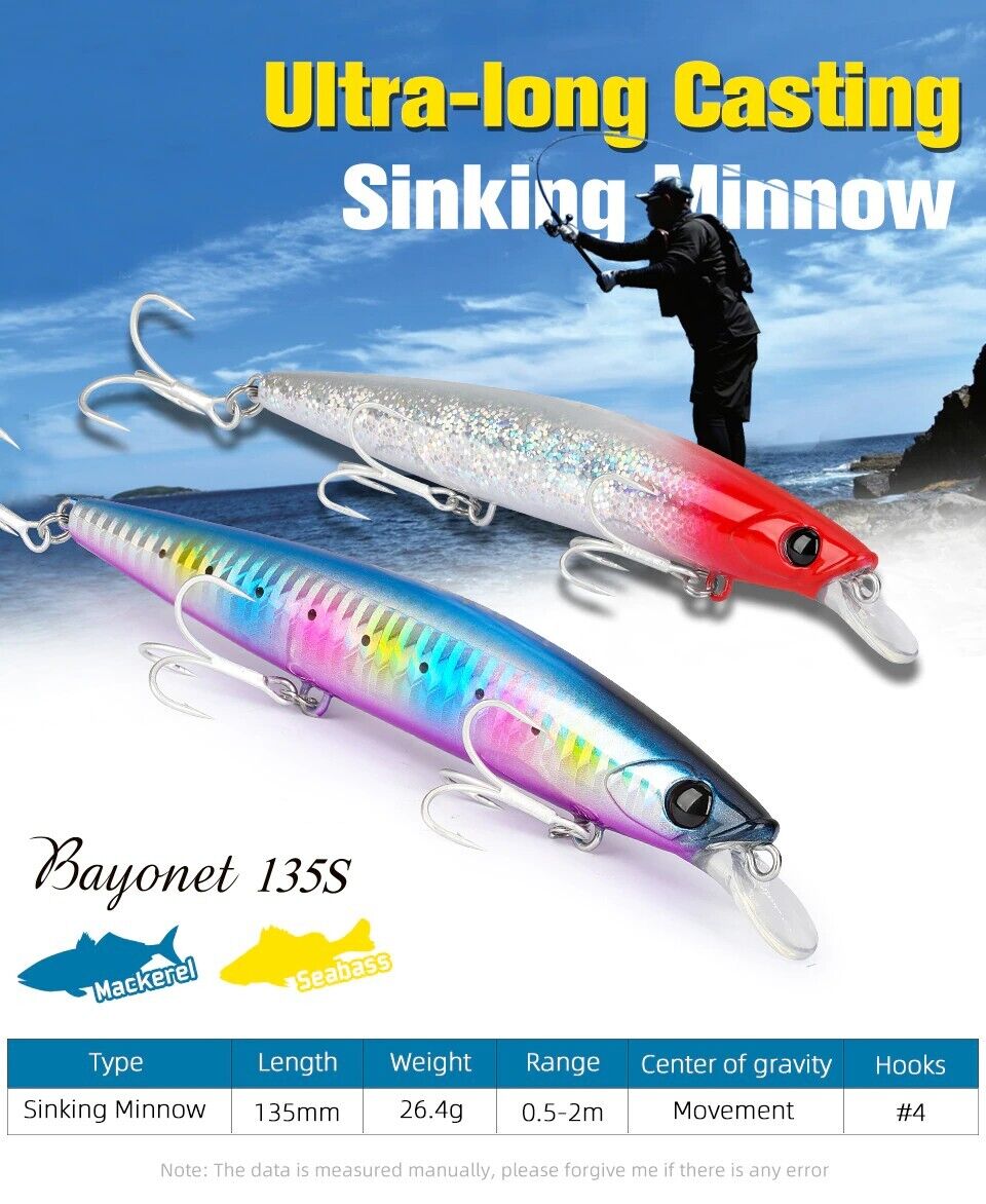 Tsurinoya DW109 Sinking Minnow