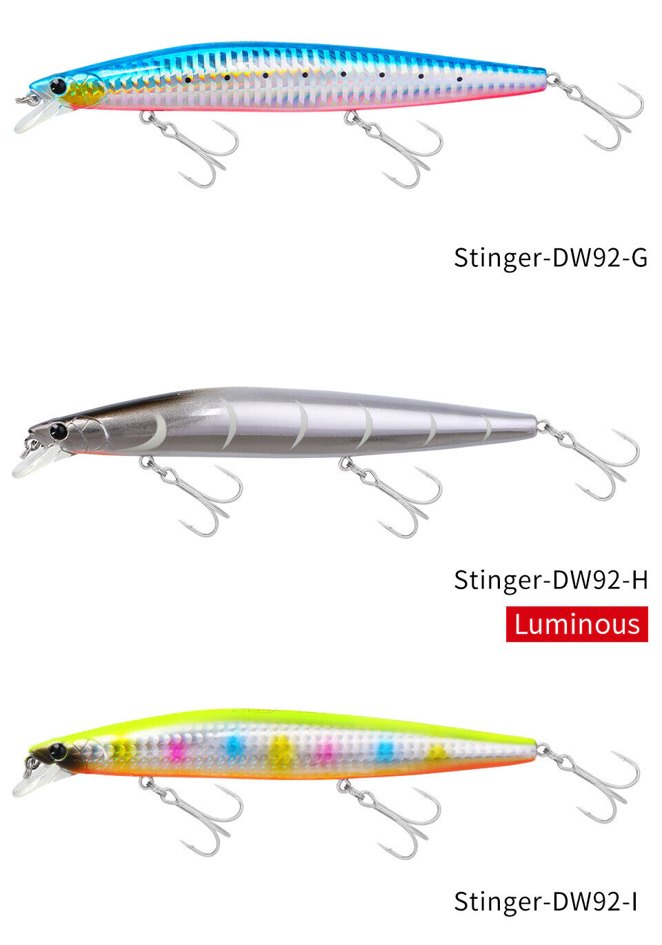 Tsurinoya DW92 Stinger Sinking Minnow