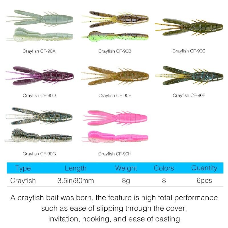 Tsurinoya Crayfish Soft Lure, Pike, Perch, Zander
