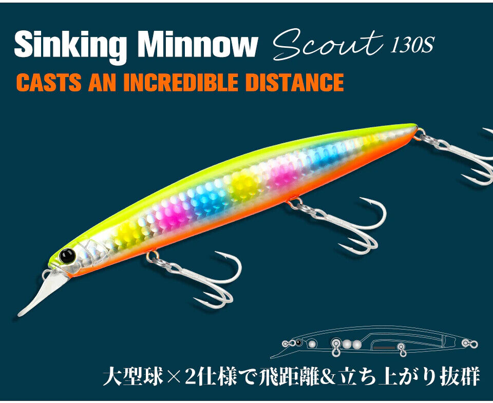 Tsurinoya DW112 Scout Sinking Minnow