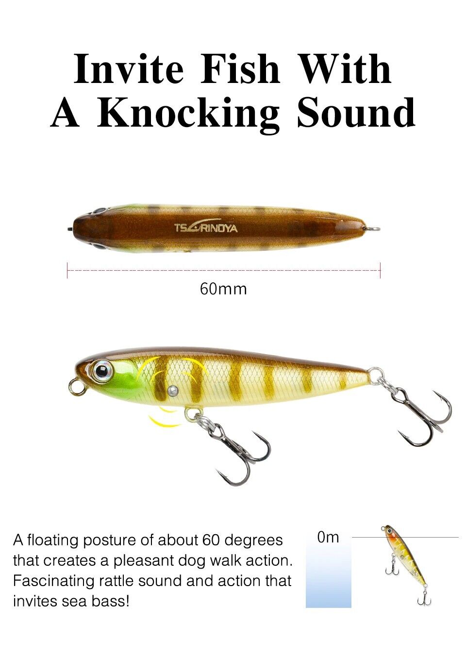 Tsurinoya DW64 Floating Pencil Lure